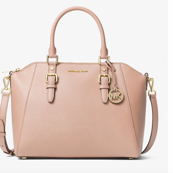 NWT- MICHAEL KORS CIARA BLOSSOM LARGE TOP ZIP SATCHEL - Picture 6 of 9